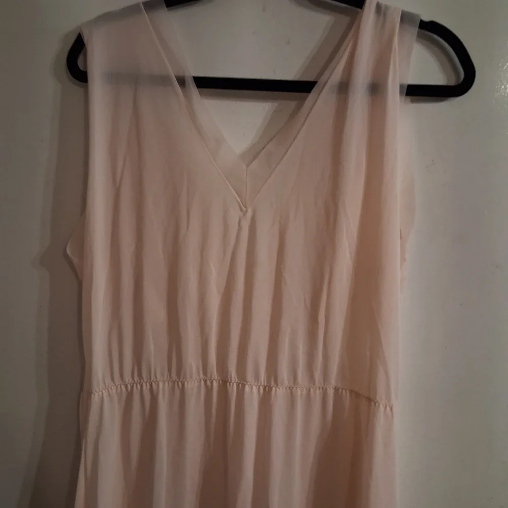 Vintage Silk‎ Peignoir Negligee Pink Nightgown VGVC STUNNING